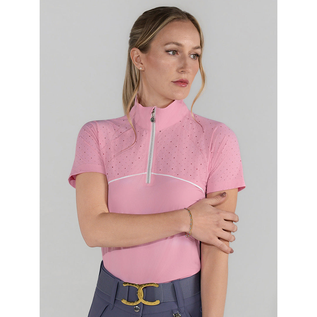 pink riding top