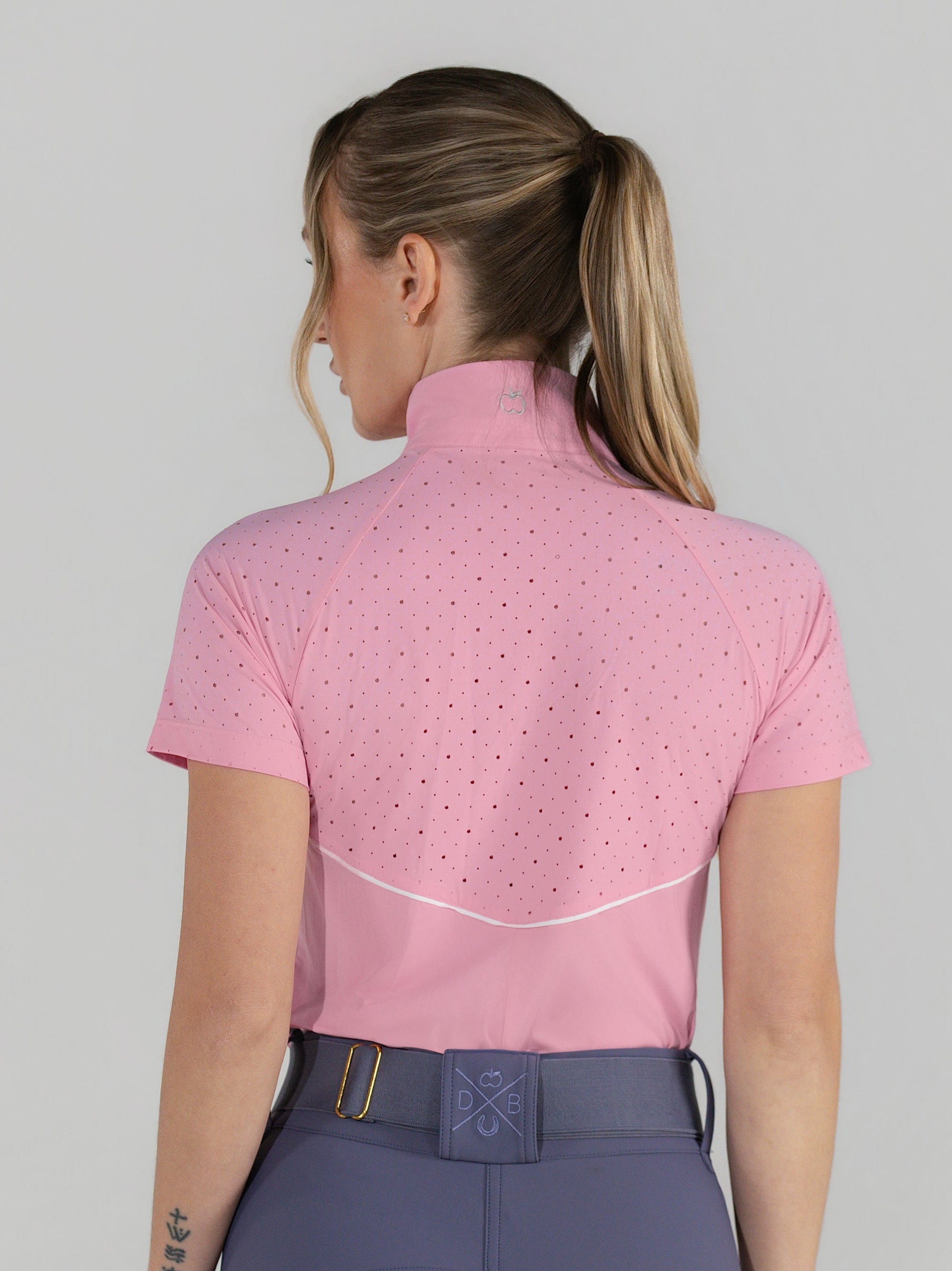 pink riding top
