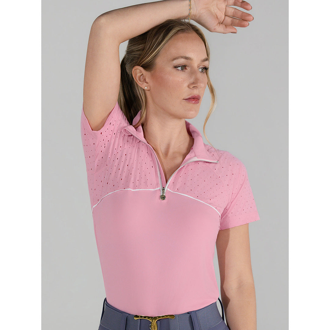 pink riding top