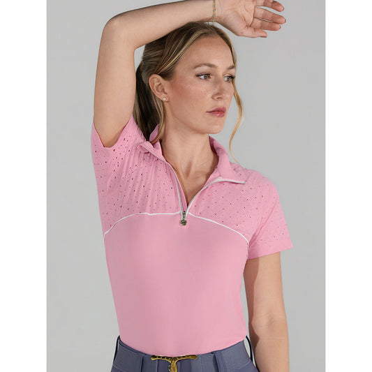 pink riding top