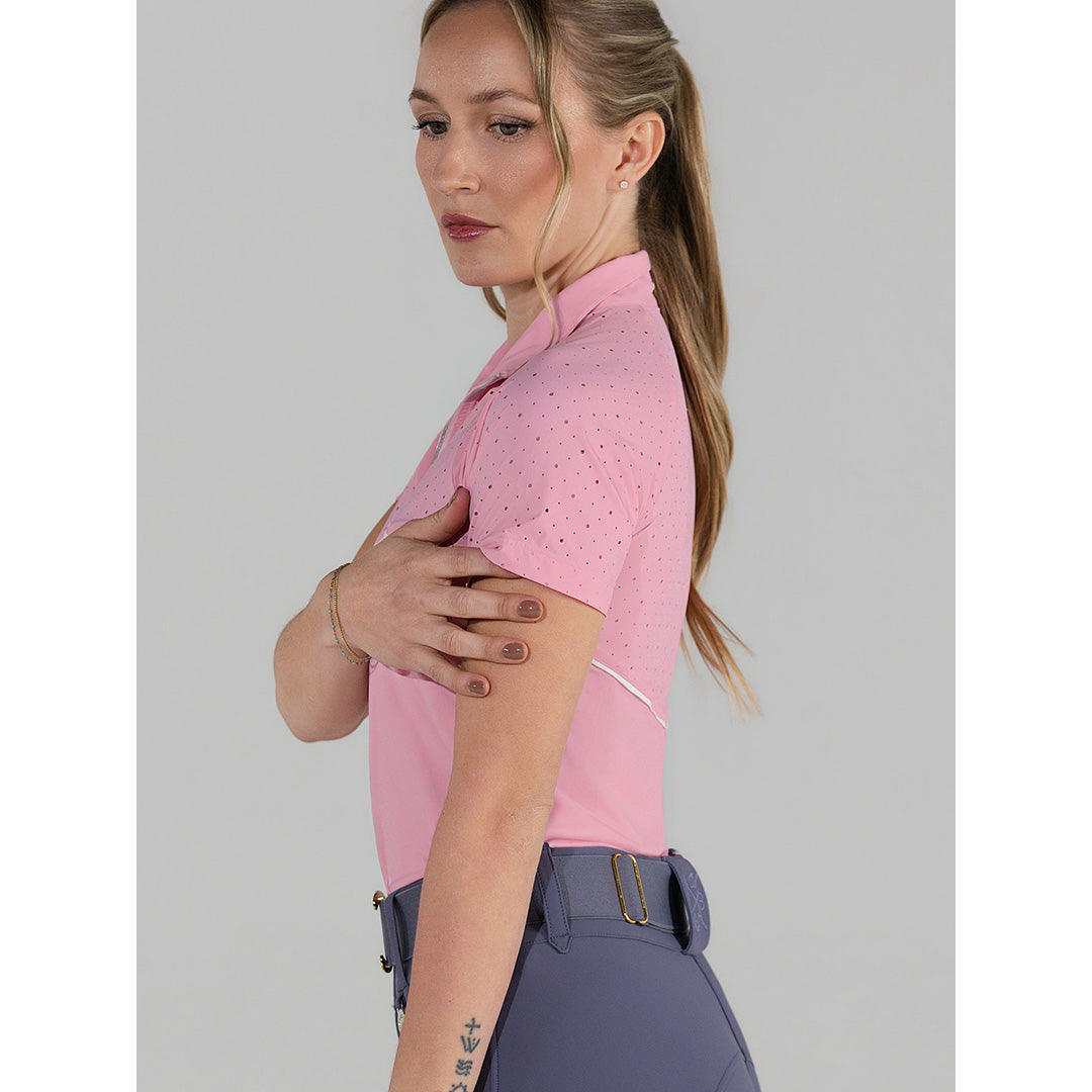 pink riding top