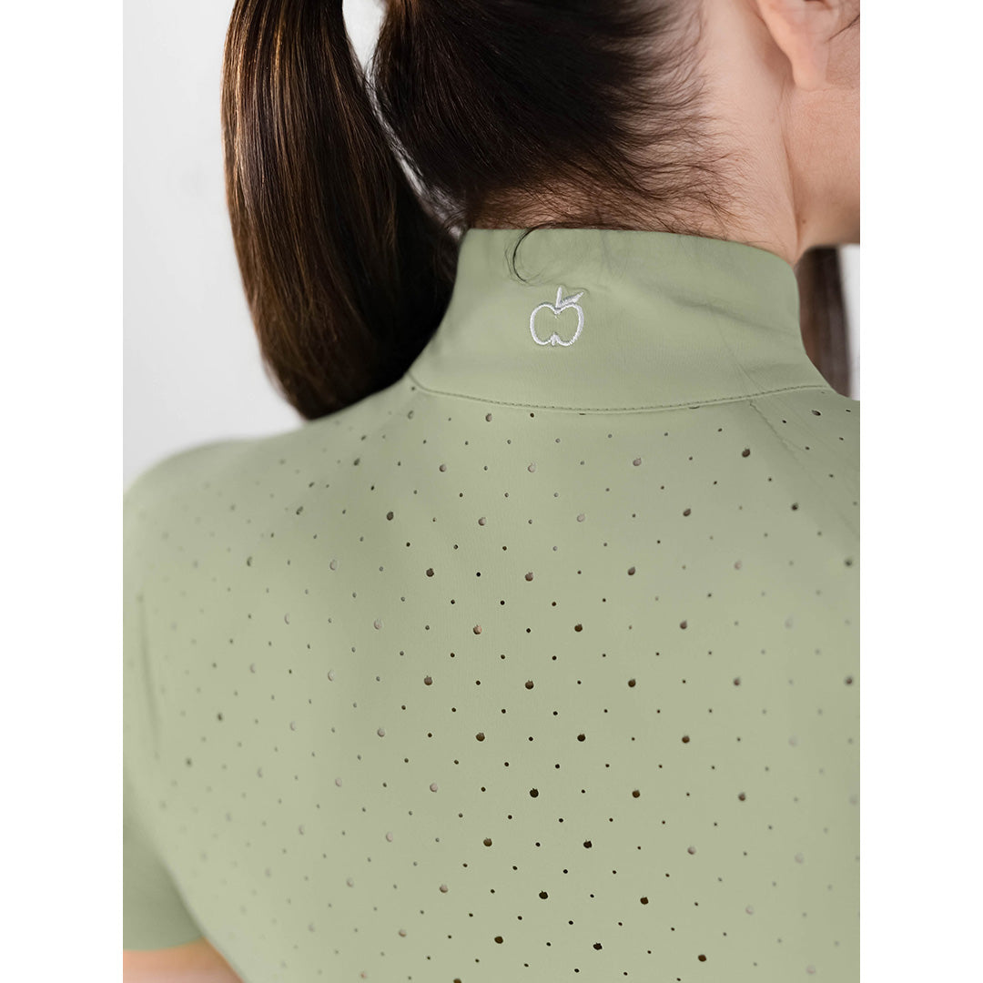 Green riding shirt