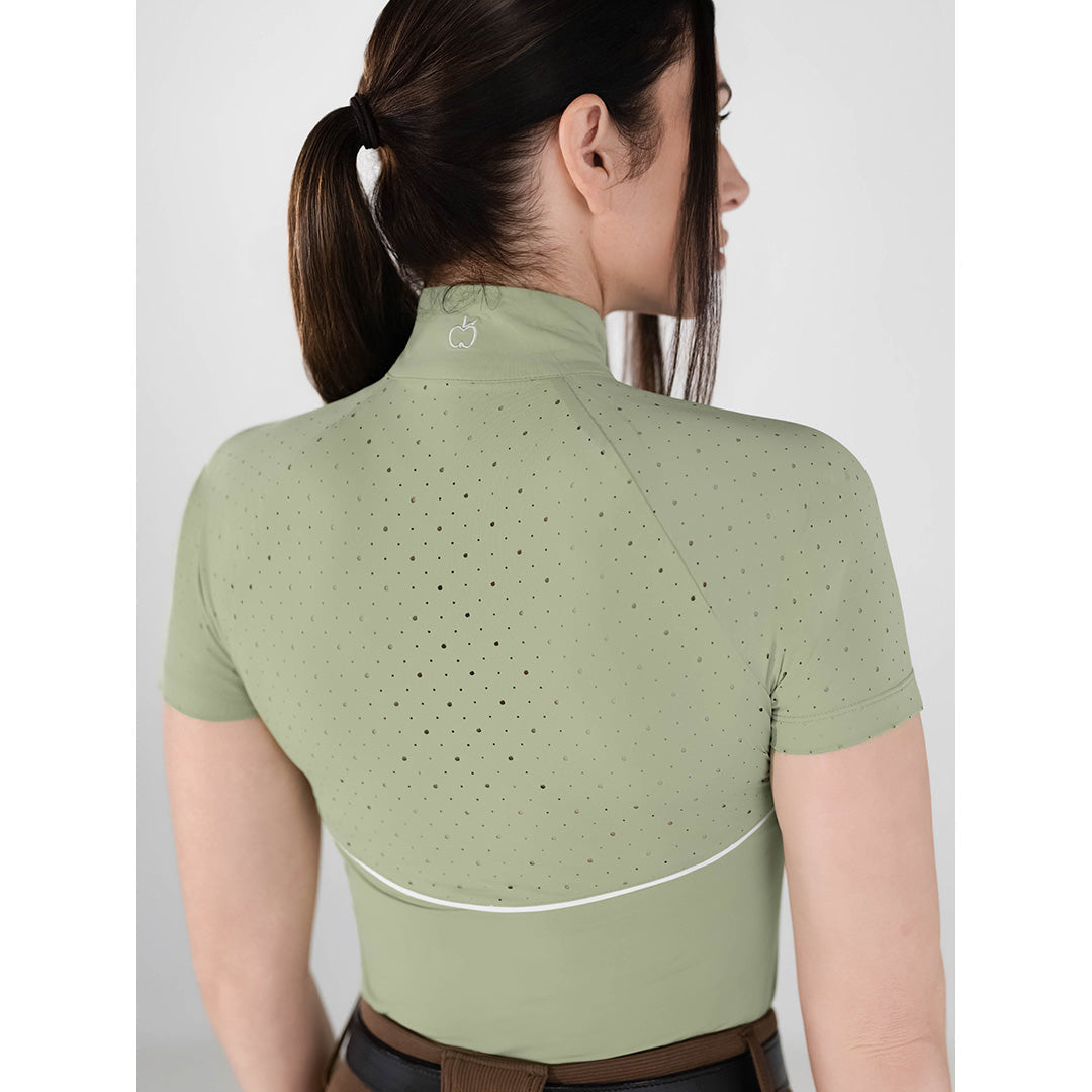 Green riding shirt