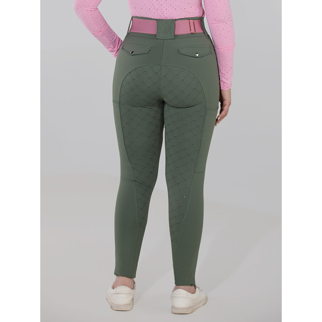 green riding breeches