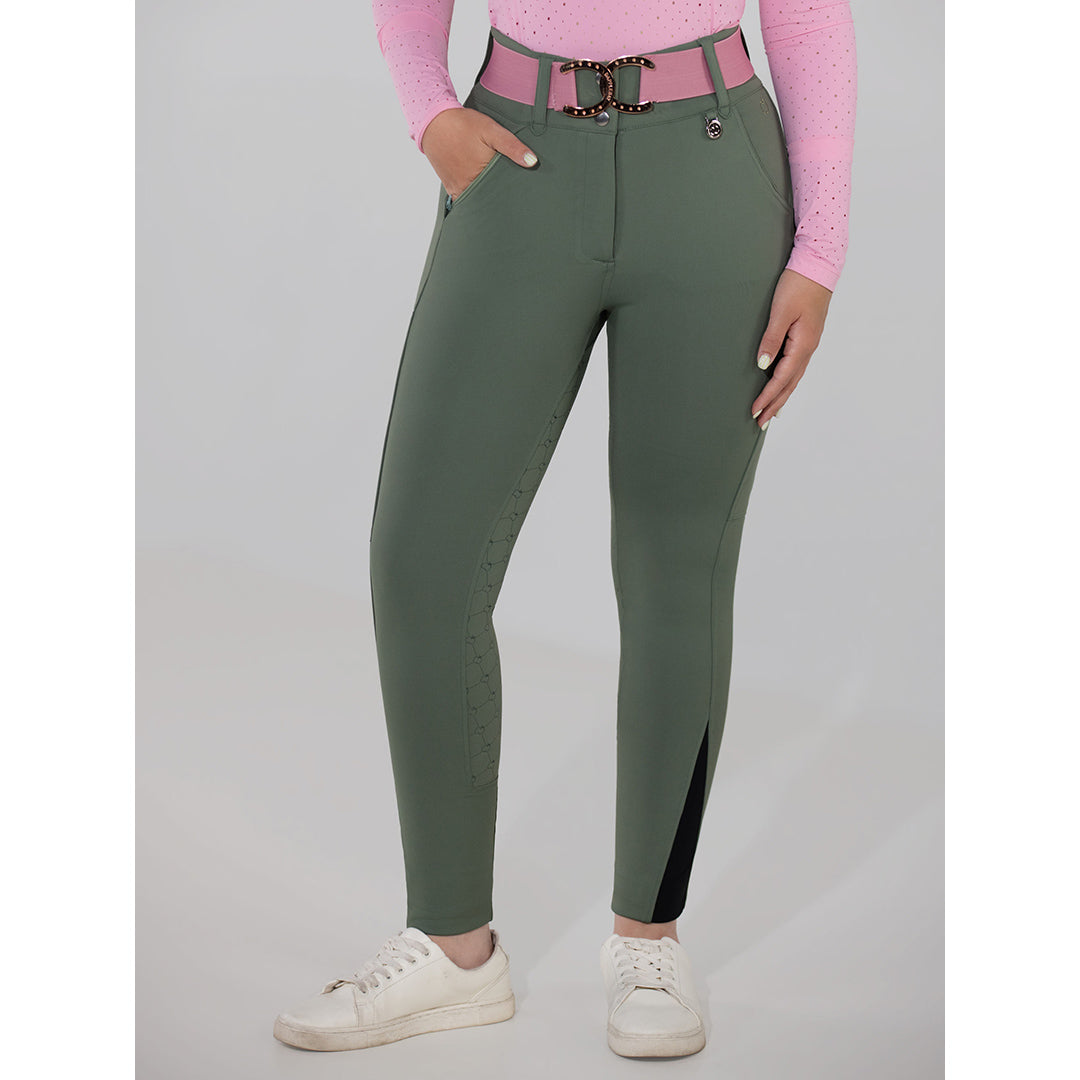 green riding breeches