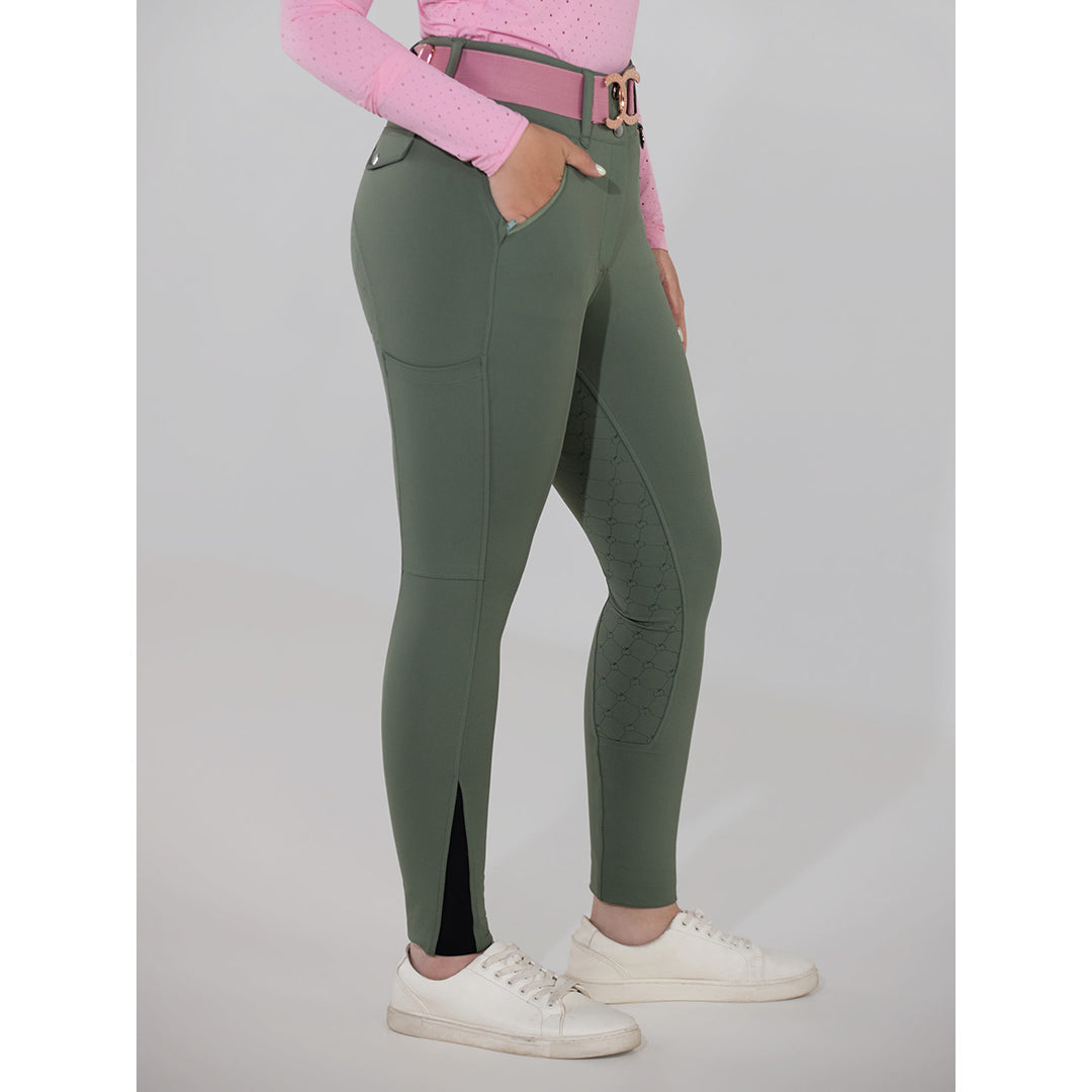 green riding breeches
