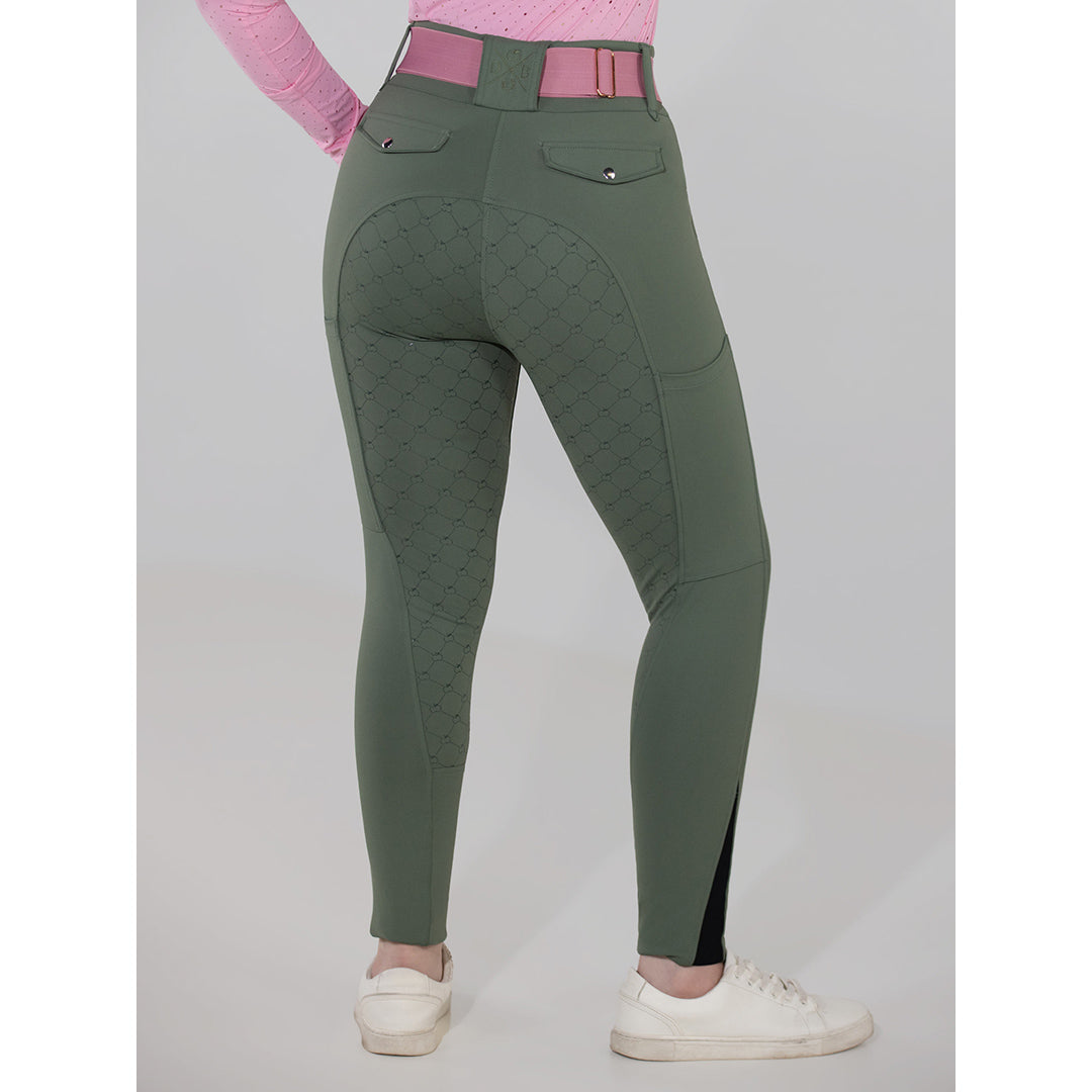 green riding breeches
