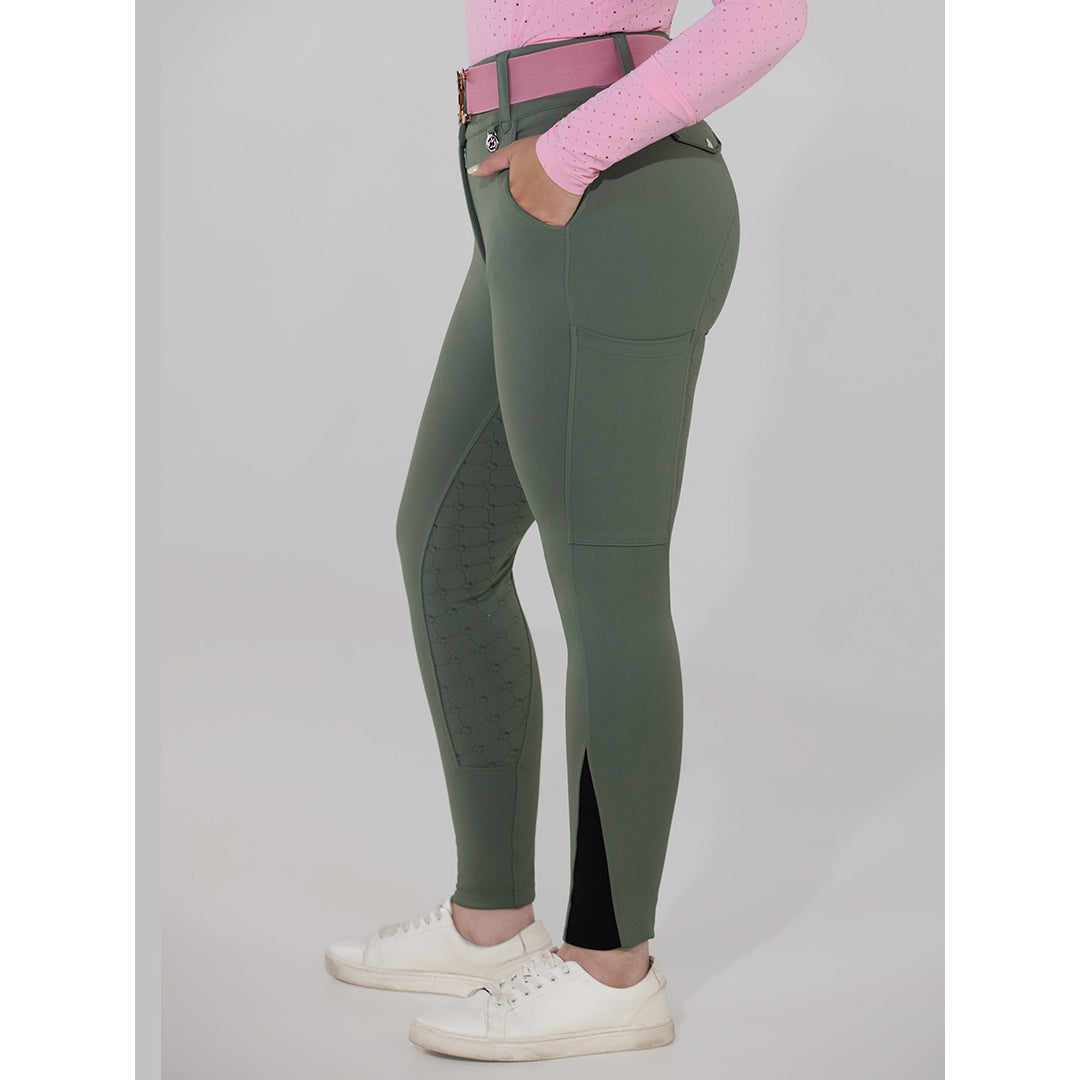 green riding breeches