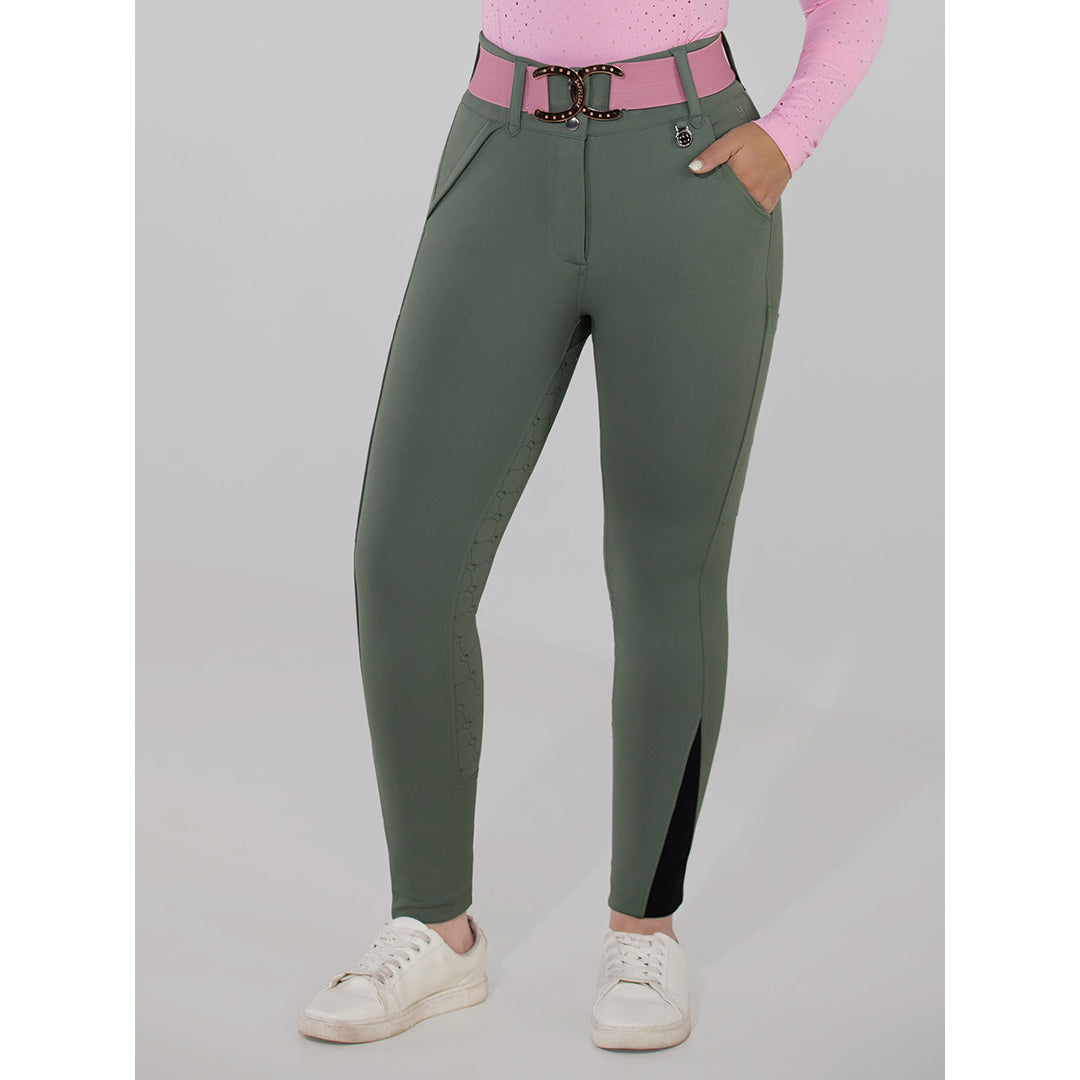 green riding breeches