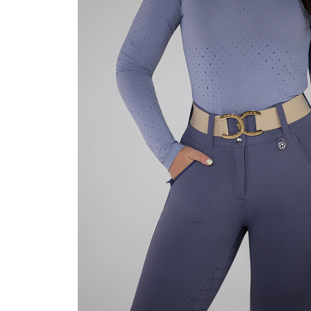 light purple riding pants