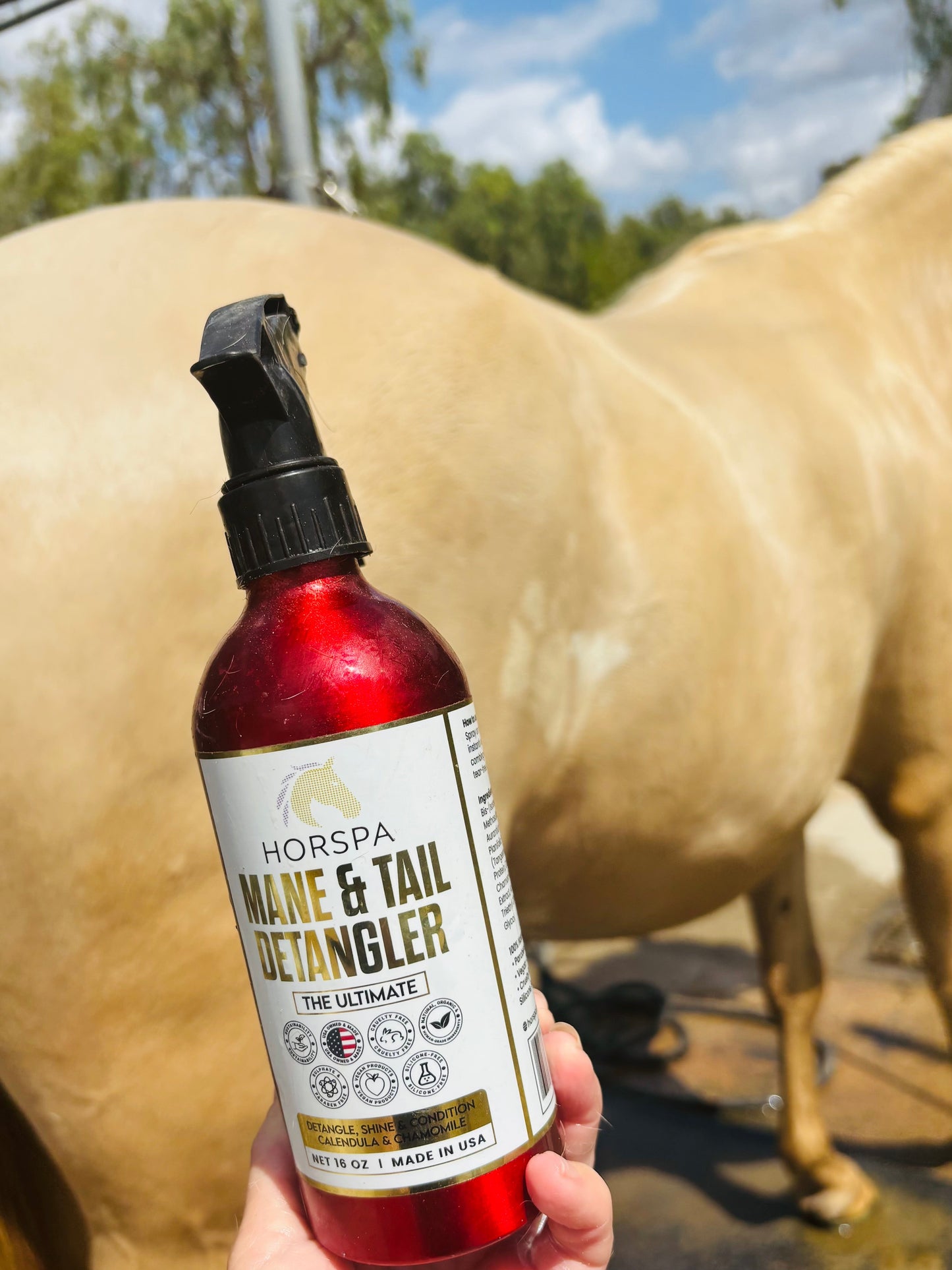 HORSPA Mane & Tail Detangler bottle 