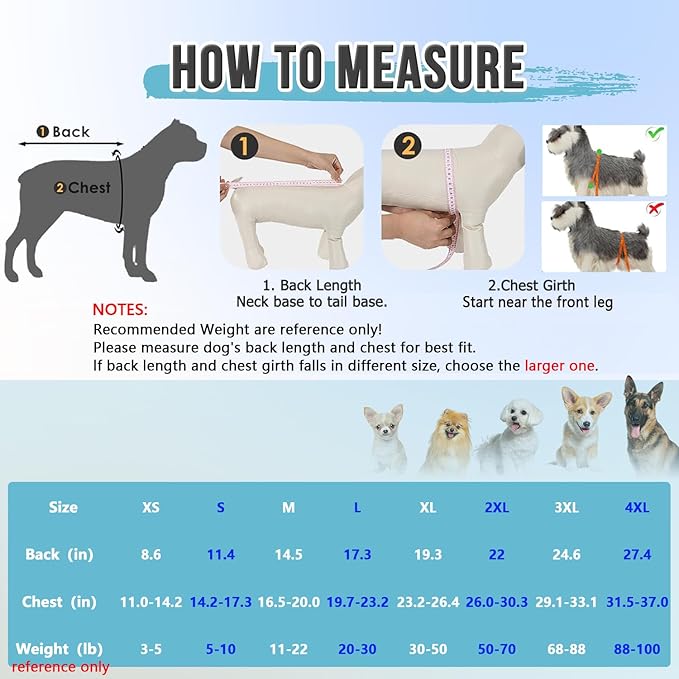 Lukovee Recovery Suit for Dogs, Zipper-On Onesie for Female Male Dog, Abdominal Wounds Cone E-Collar Alternative, Prevent Licking Spay (XS, Dark Blue)