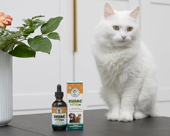 Essiac for Pets | USDA Organic | Daily Drops for Immune Support and Longevity | Pre-Measured Dropper | Alcohol Free Concentrated Formula | 2oz (59ml)