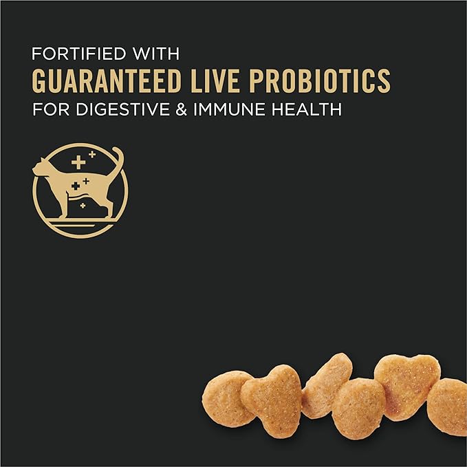 Purina Pro Plan With Probiotics, Sensitive Skin & Stomach, Natural Dry Cat Food, Turkey & Oat Meal Formula - 3.2 lb. Bag