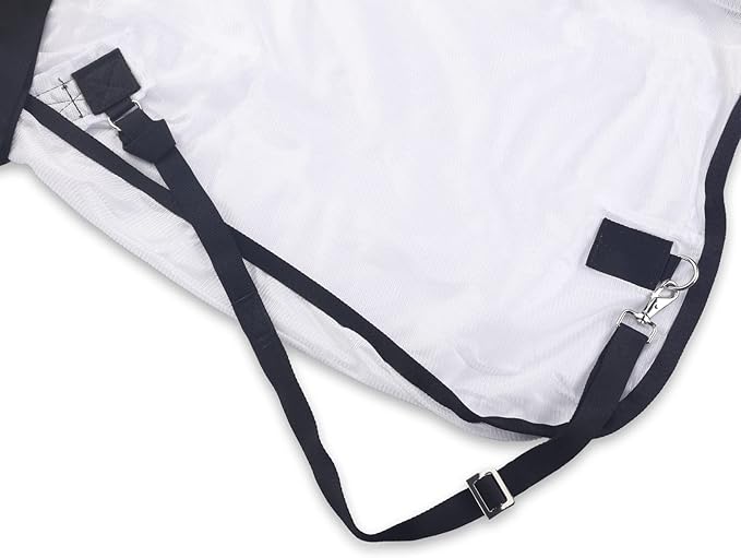 Comfy Mesh Horse Fly Sheet Equine Summer Sheets Stand Neck White 72