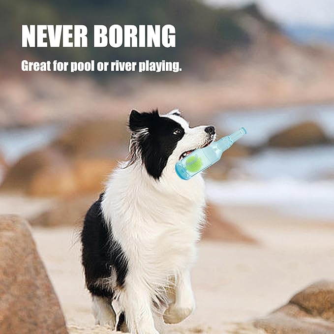 Dog Squeaky Floating Toy for Small Medium Large Dogs Training Fetch Indestructible Dog Chew Toys Indoor Pool Beach Outdoor Pet Supplies Yellow S