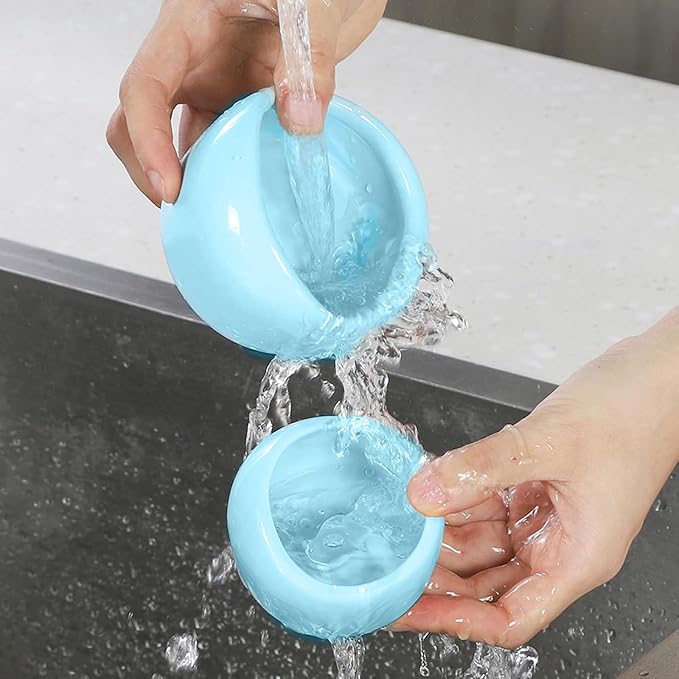 1 Blue Small Animal Bowl - Durable Hamster Food & Water Dish, Easy-Clean Design for Guinea Pigs, Rabbits, Hedgehogs, Birds (Parrots, Finches), Gerbils and Mice Hamster Bowl