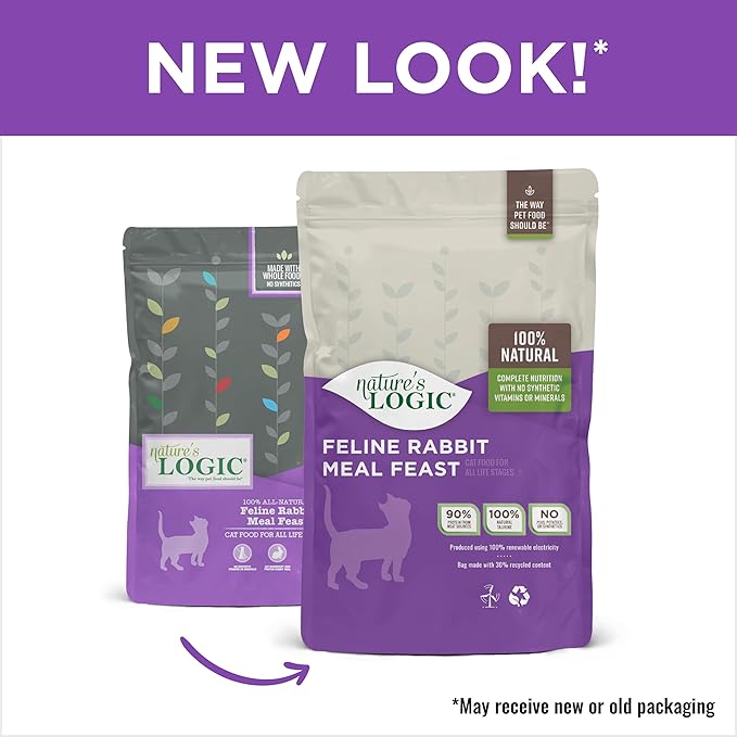 Nature's Logic Rabbit Dry Cat Food (1 Pack), 15.4 lb