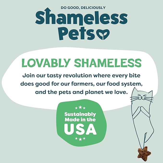 Shameless Pets Crunchy Cat Treats - Kitty Treats for Cats with Digestive Support, Natural Ingredients Kitten Treats with Real Ingredients, Healthy Flavored Feline Snacks - Variety Pack, 3-Pk