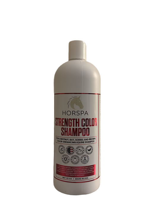 Horspa Strength Color Shampoo bottle on a white background
