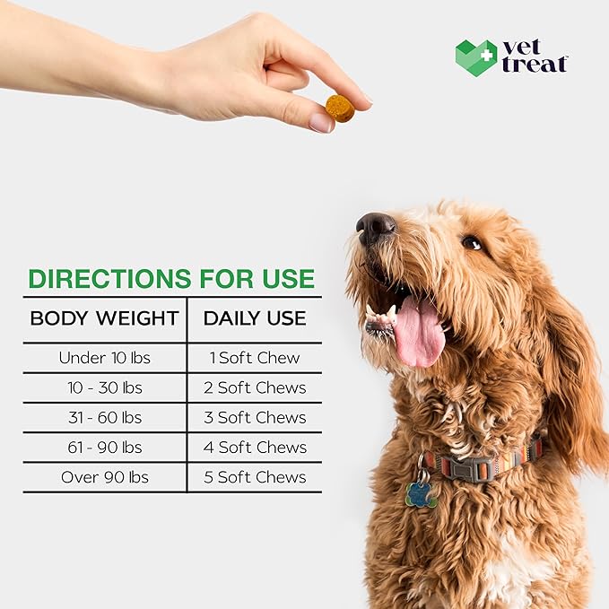 Hemp Calming Chews for Dogs - Dog Calming Chews - Anxiety Relief Treats with Melatonin - Advanced Stress Relief, Separation Aid, Barking, Thunder, Fireworks, Travel - Made in USA - 120 Soft Chews