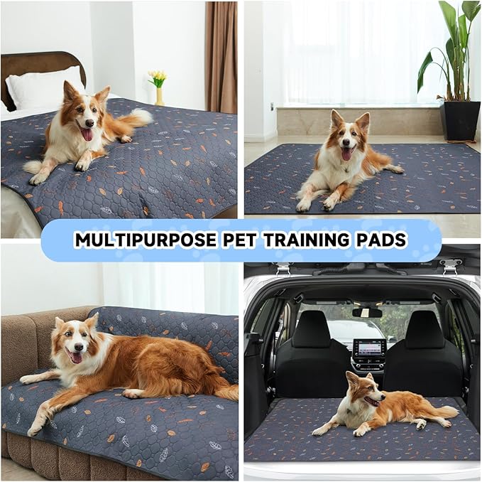 Sunheir Washable Pee Pads for Dogs 72"x72", Extra Large Reusable Puppy Pads Pet Training Pads for Dog Playpen, Waterproof Pee Pads for Puppy Playpen, Whelping Pad, Dog Playpen Indoor - Pink