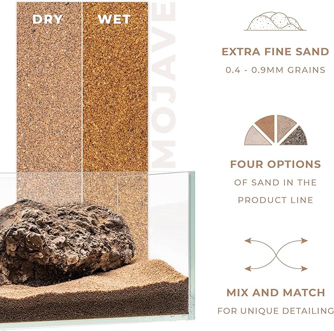 Ultum Nature Systems Controsand Mojave Aquarium Sand (3L) - Freshwater Tank Substrate for Live Shrimp & Planted Aquariums