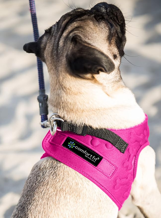 Comfort fit All Weather Step-in Dog Harness - Adjustable Small Dog Harness Medium Sized Dogs - Soft Padded Easy Walk Dog Vest Harnesses