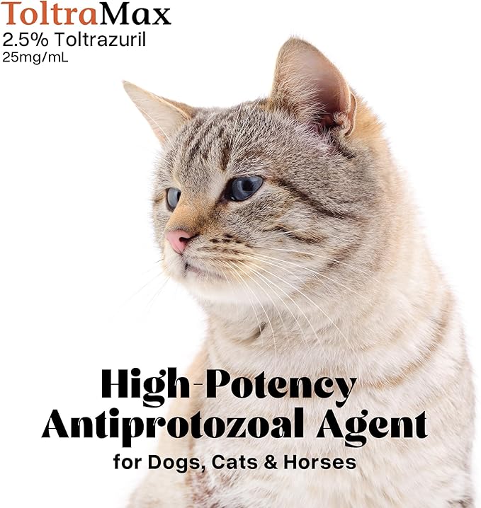 Toltrazuril 2.5% for Horses, Dogs, Cats, 120mL/4 Ounce, for Non-Food Chain Animals, Peanut Butter