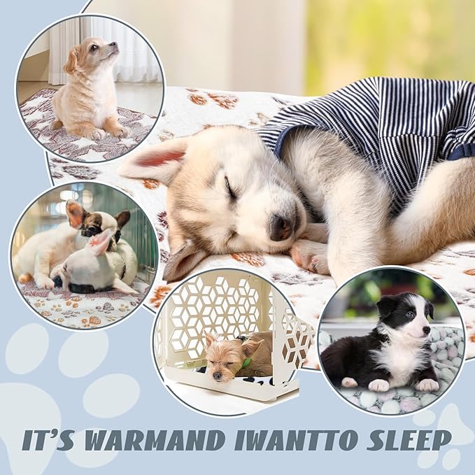 6 Pcs Absorbent Guinea Pig Blankets Washable Small Animal Fleece Bedding Cage Liners Reusable Pet Pee Pad Sleep Mat Pad Cover for Hamster Ferret Rabbit Chinchilla Hedgehog (16"x24")
