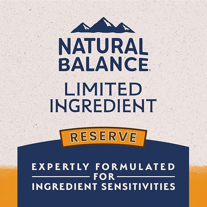 Natural Balance Limited Ingredient Adult Grain-Free Dry Dog Food, Reserve Duck & Potato Recipe, 12 Pound (Pack of 1)