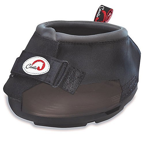 black horse hoof boot