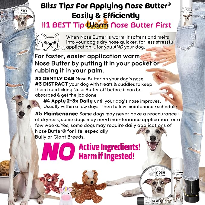The Blissful Dog Whippet Unscented Nose Butter, 16oz
