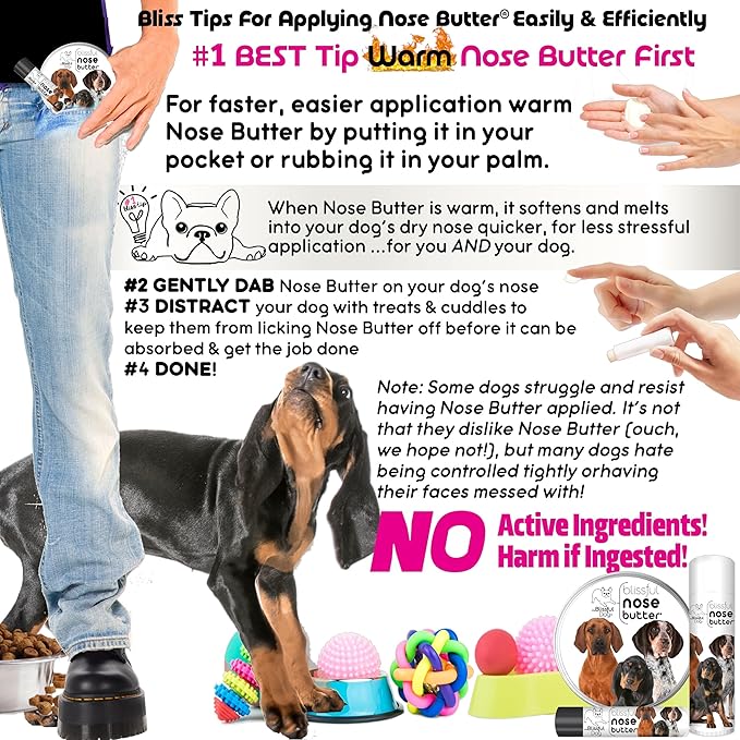 The Blissful Dog Coonhound Unscented Nose Butter, 16oz