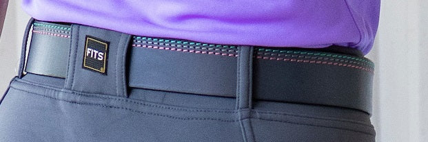 black leather belt