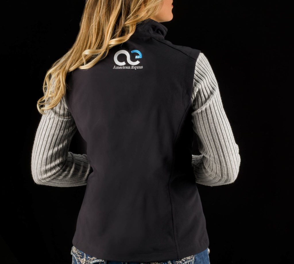 black fleece vest