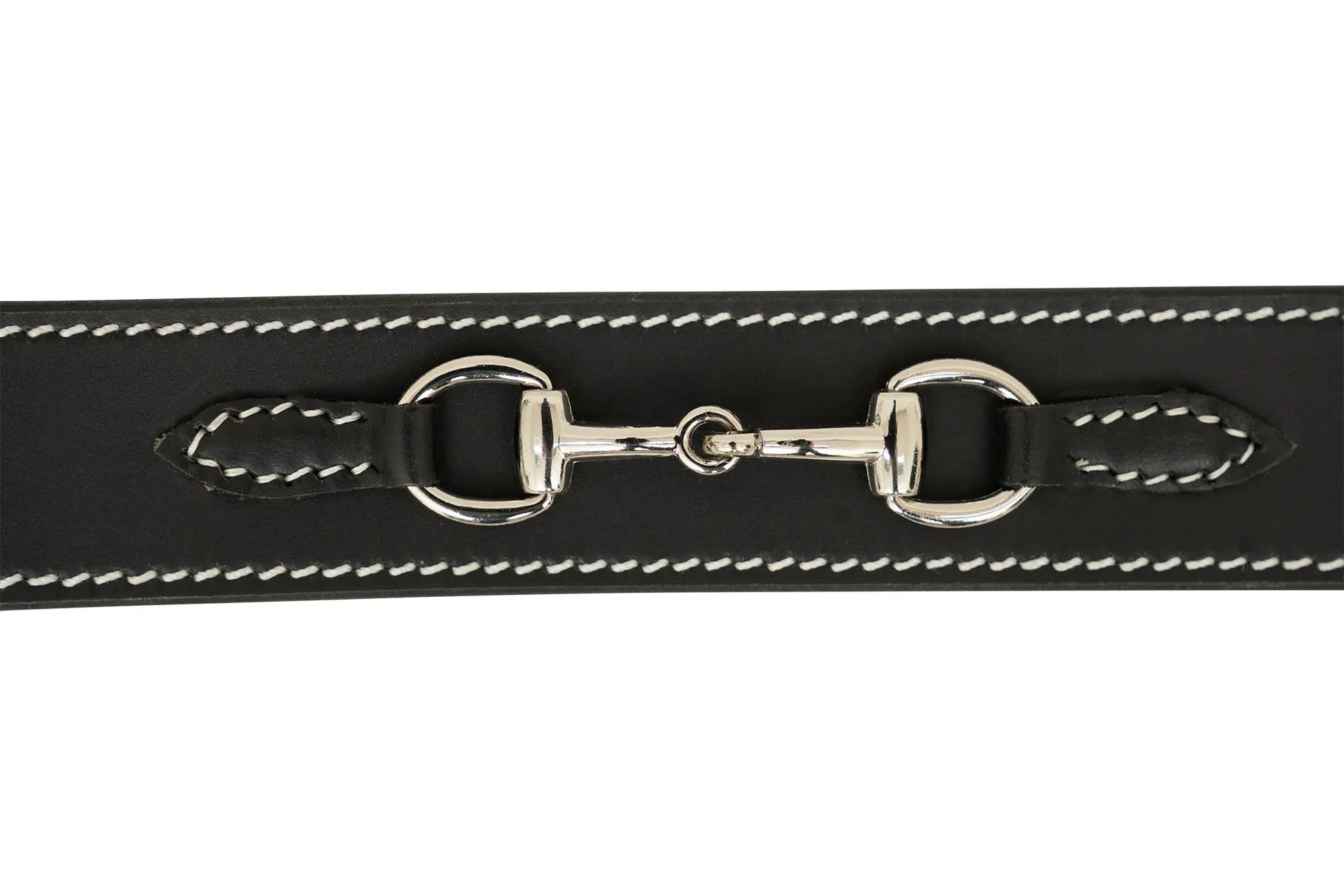 black belt with horse bit trim