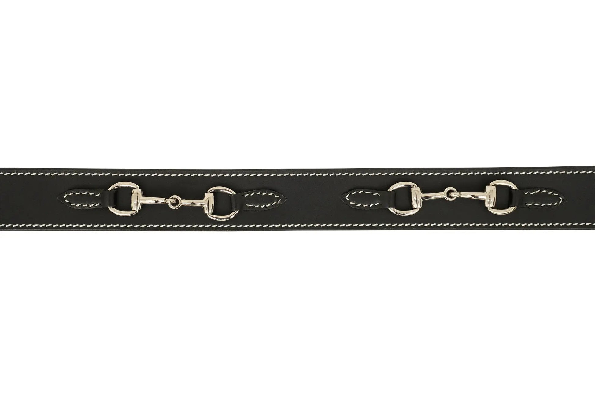 black belt with horse bit trim