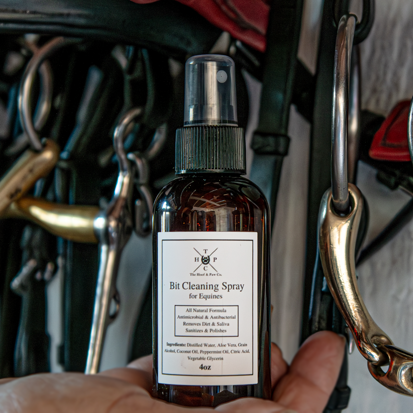 The Hoof & Paw Co. Bit Cleaning Spray for Horses - 4oz - Horse Care