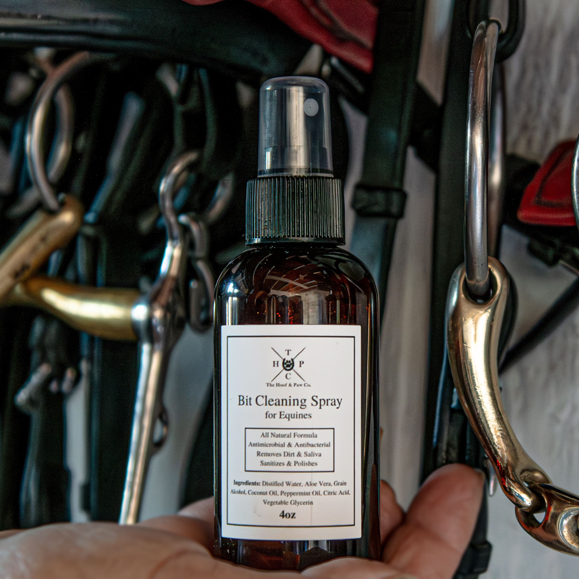 The Hoof & Paw Co. Bit Cleaning Spray for Horses - 4oz - Horse Care