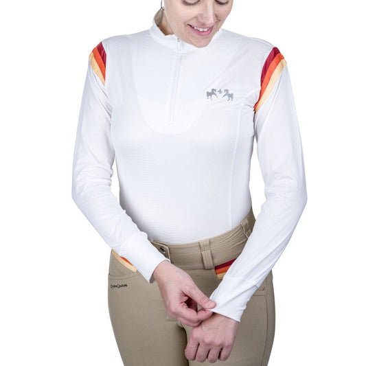 white long sleeve show shirt
