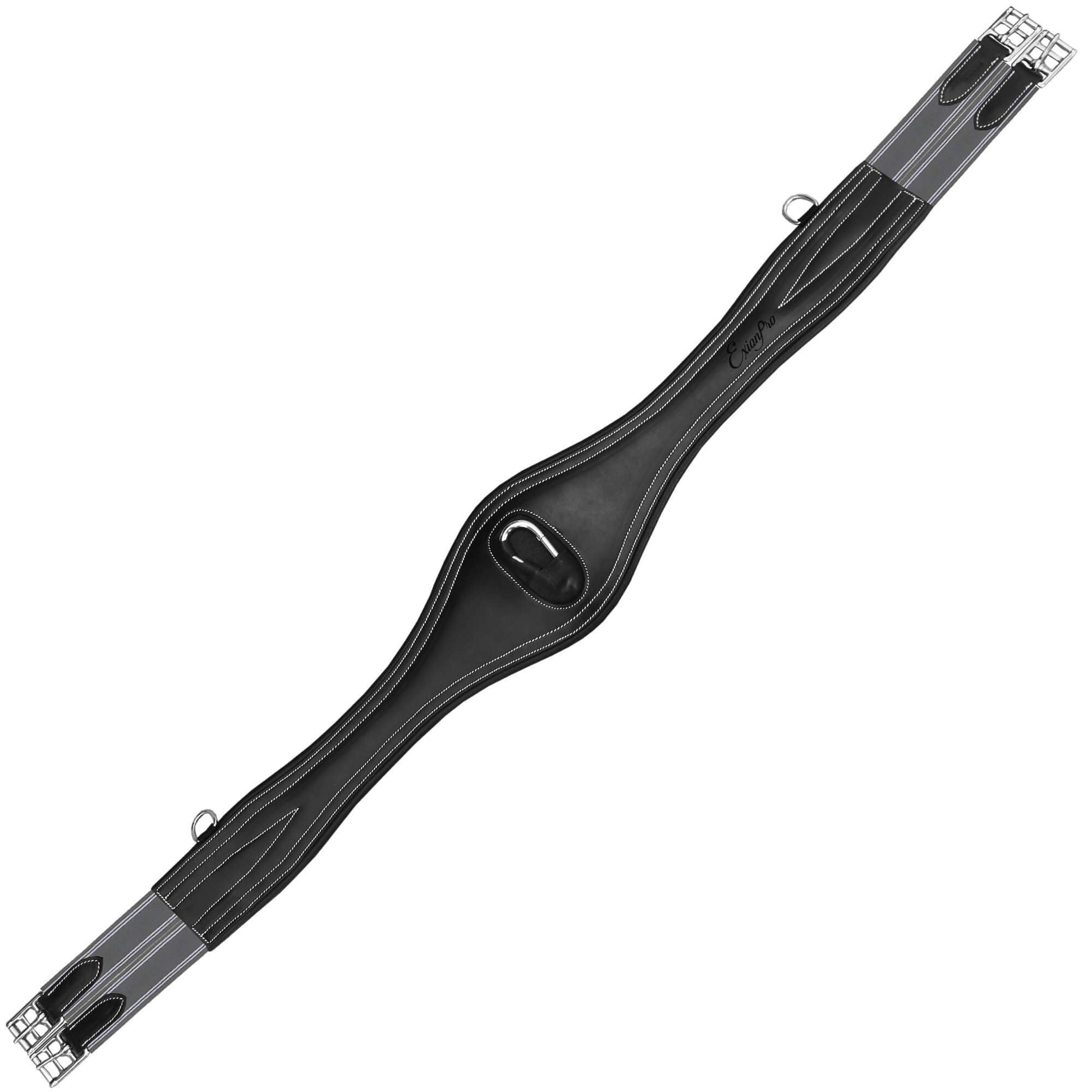 Black leather girth 