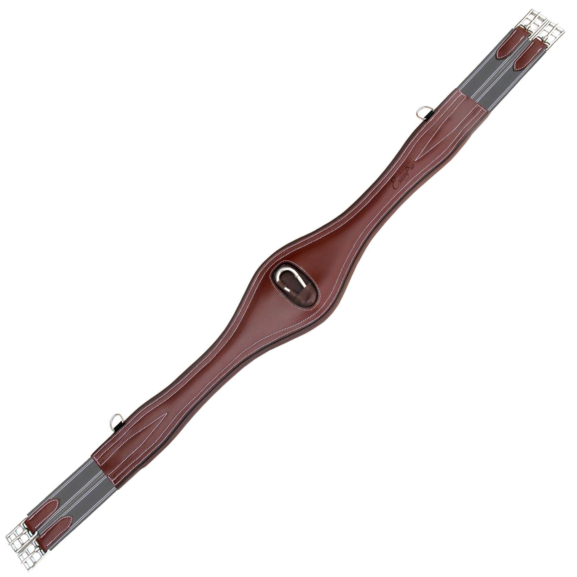 Brown leather girth