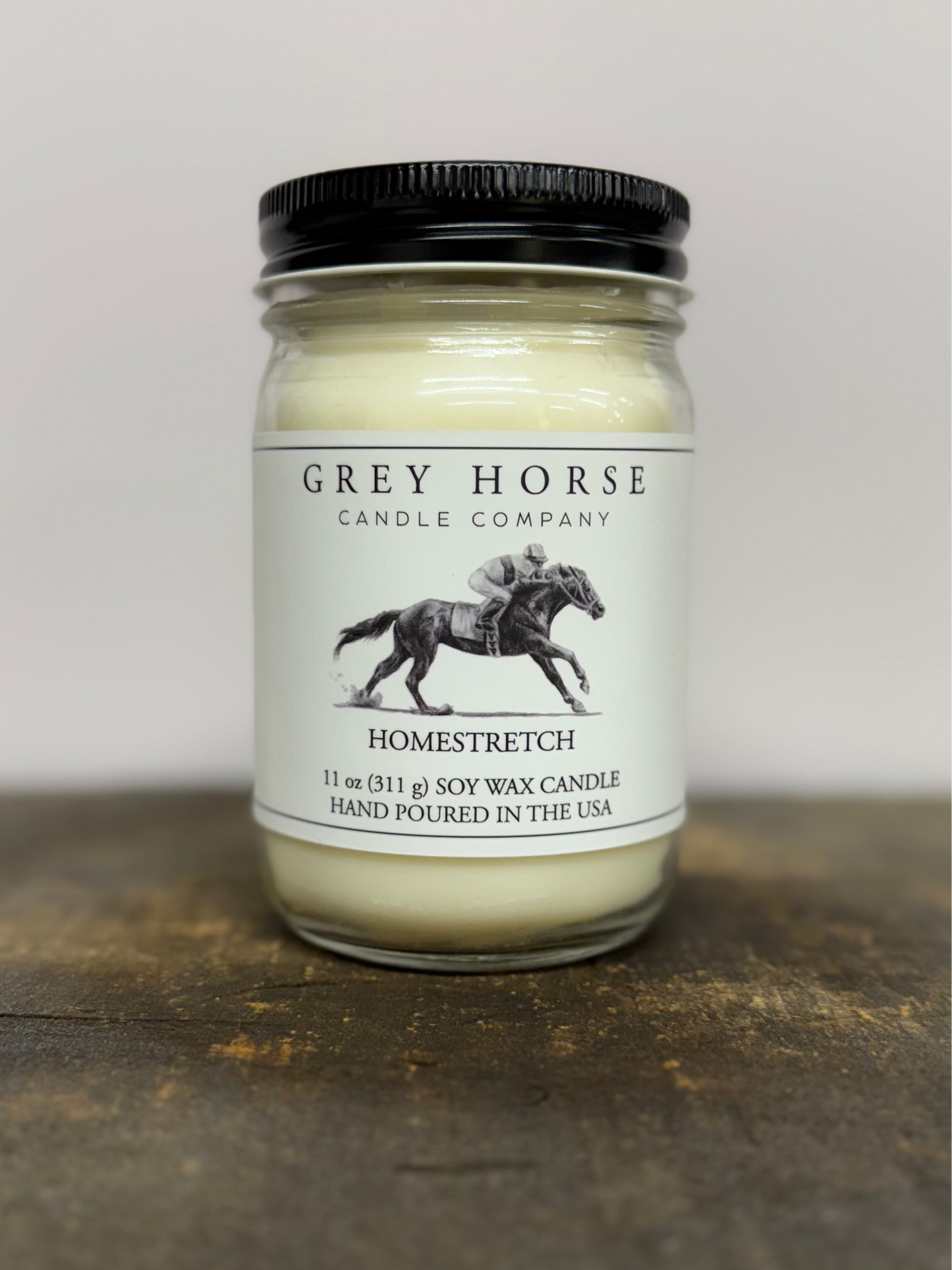 Homestretch candle by Grey Horse Candle Co