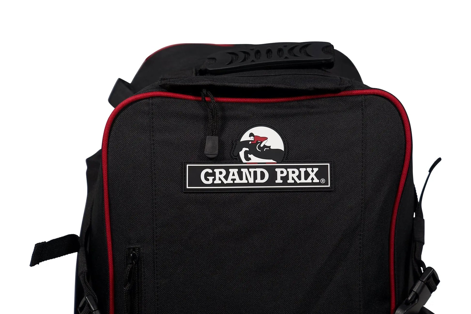 black equestrian backpack