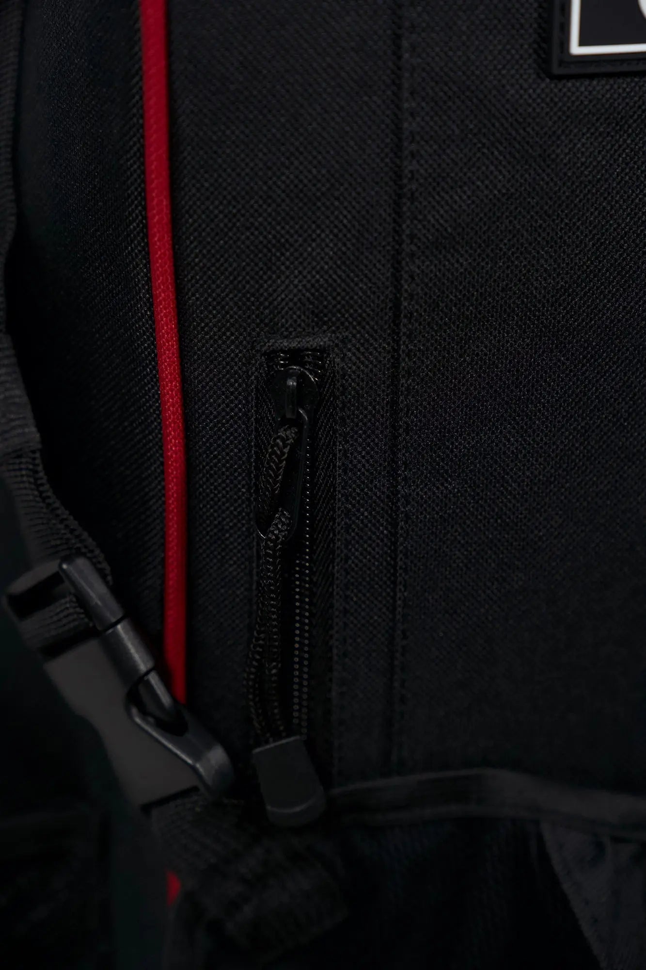 black equestrian backpack