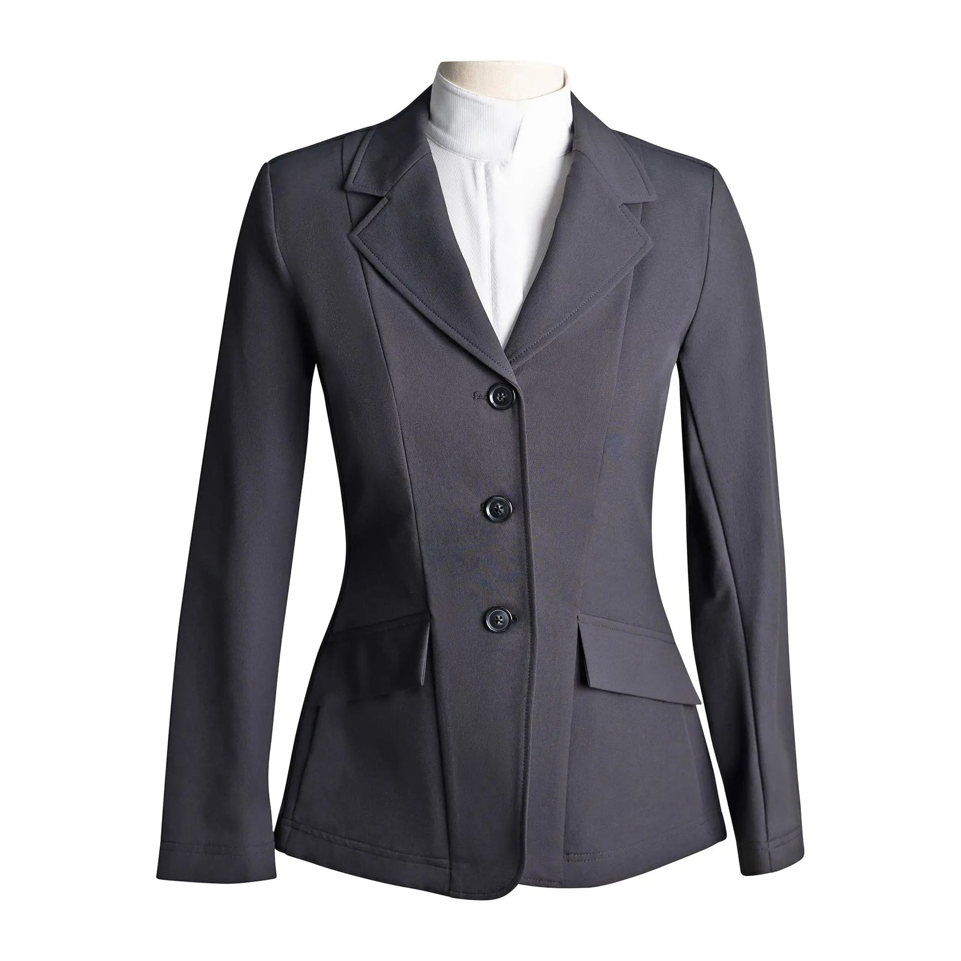 black equestrian show coat