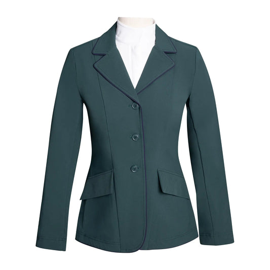 green equestrian show coat