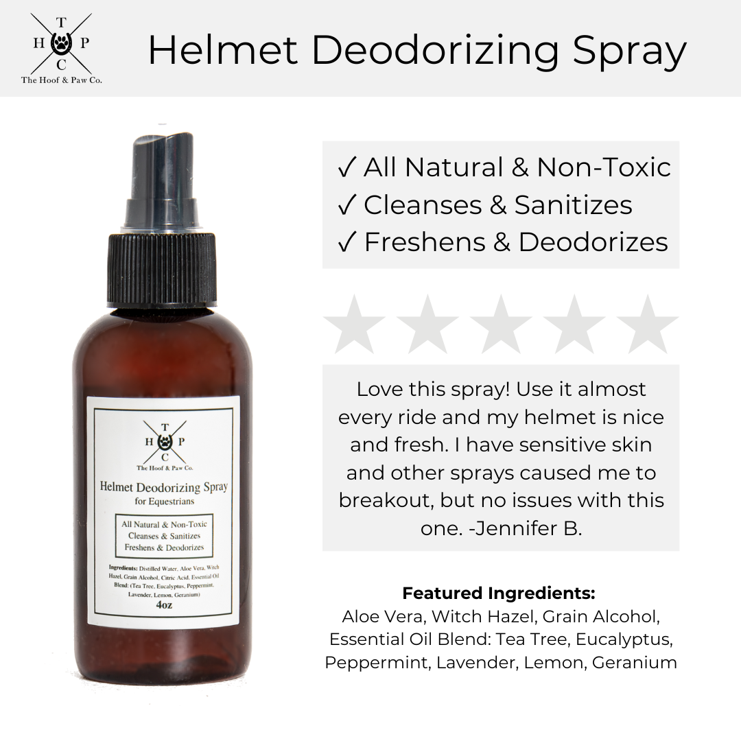 The Hoof & Paw Co. The Hoof and Paw Co. Helmet Deodorizing Spray for Humans - 4oz - Riding Helmet