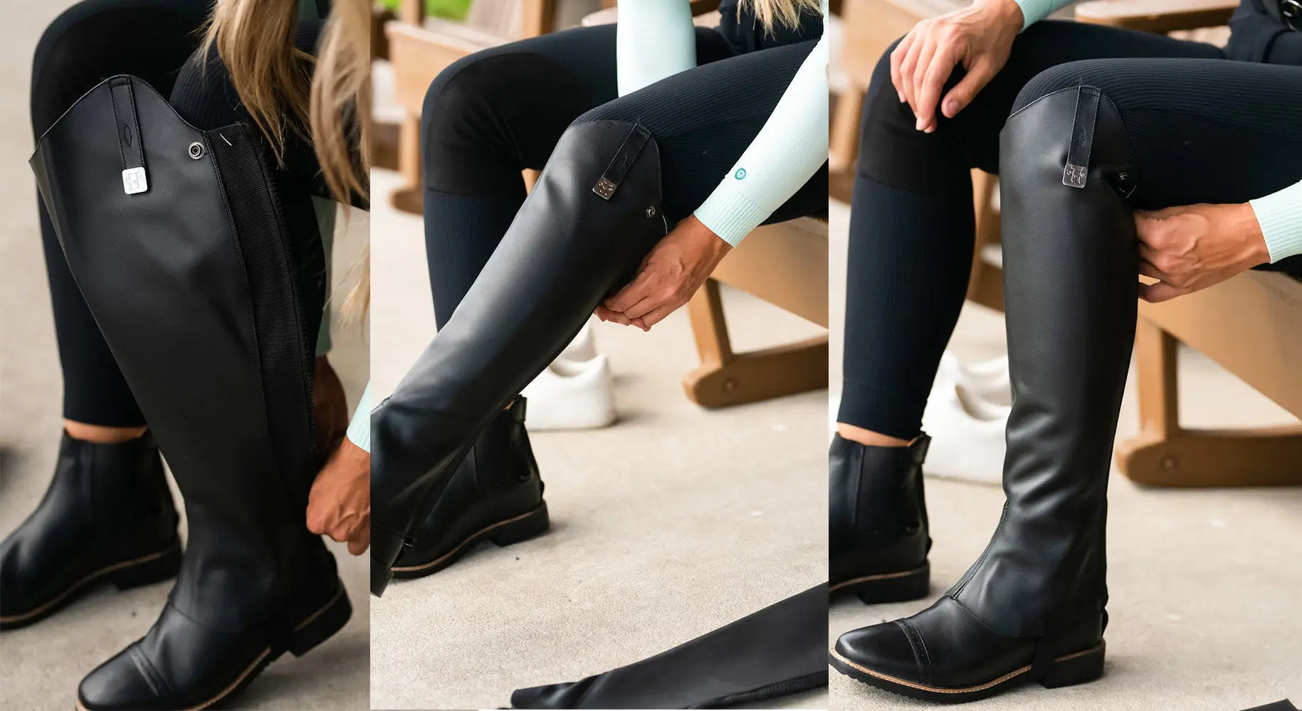 black half chaps
